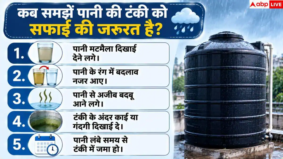 Water Tank Cleaning: बारिश के मौसम में गंदा हो रहा है टंकी का पानी? अपनाएं ये टिप्स