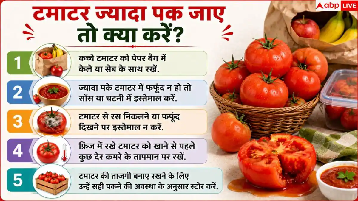 How To Store Tomatoes: सड़ने और पिलपिले होने लगते हैं टमाटर? 1 आसान हैक से हफ्तों रहेंगे फ्रेश