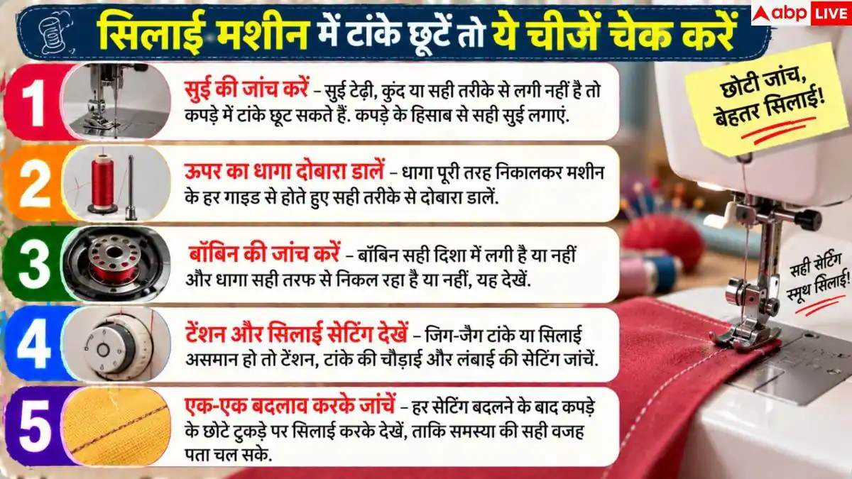 Sewing Machine Problems: सालों-साल नहीं खराब होगी सिलाई मशीन, बस रखें इस 1 बात का ध्यान