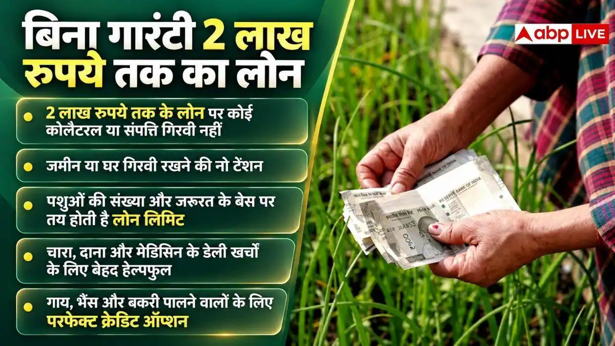 पशुपालकों को बिना गारंटी 2 लाख का लोन, जानें इस योजना के बारे में
