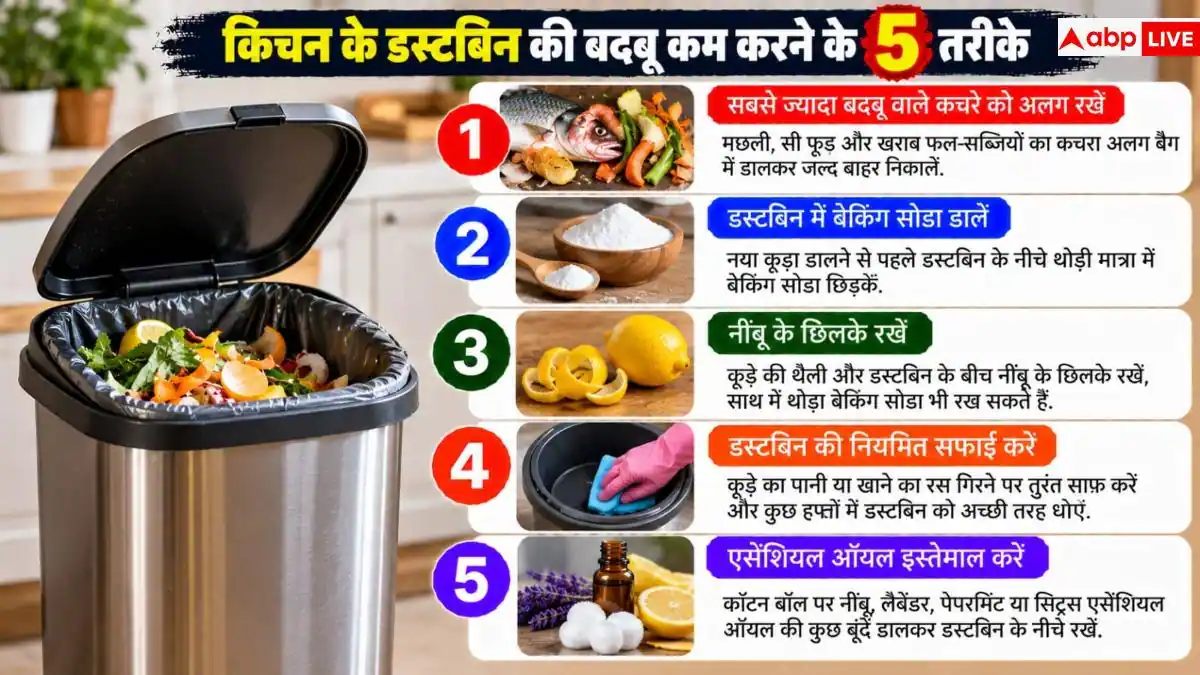 Kitchen Dustbin Smell: किचन के डस्टबिन से नहीं जा रही बदबू, ये जुगाड़ आएंगे काम